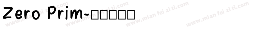Zero Prim字体转换